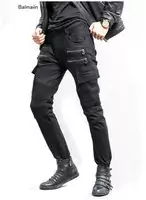 balmain jeans slim nouveaux styles zipper noir